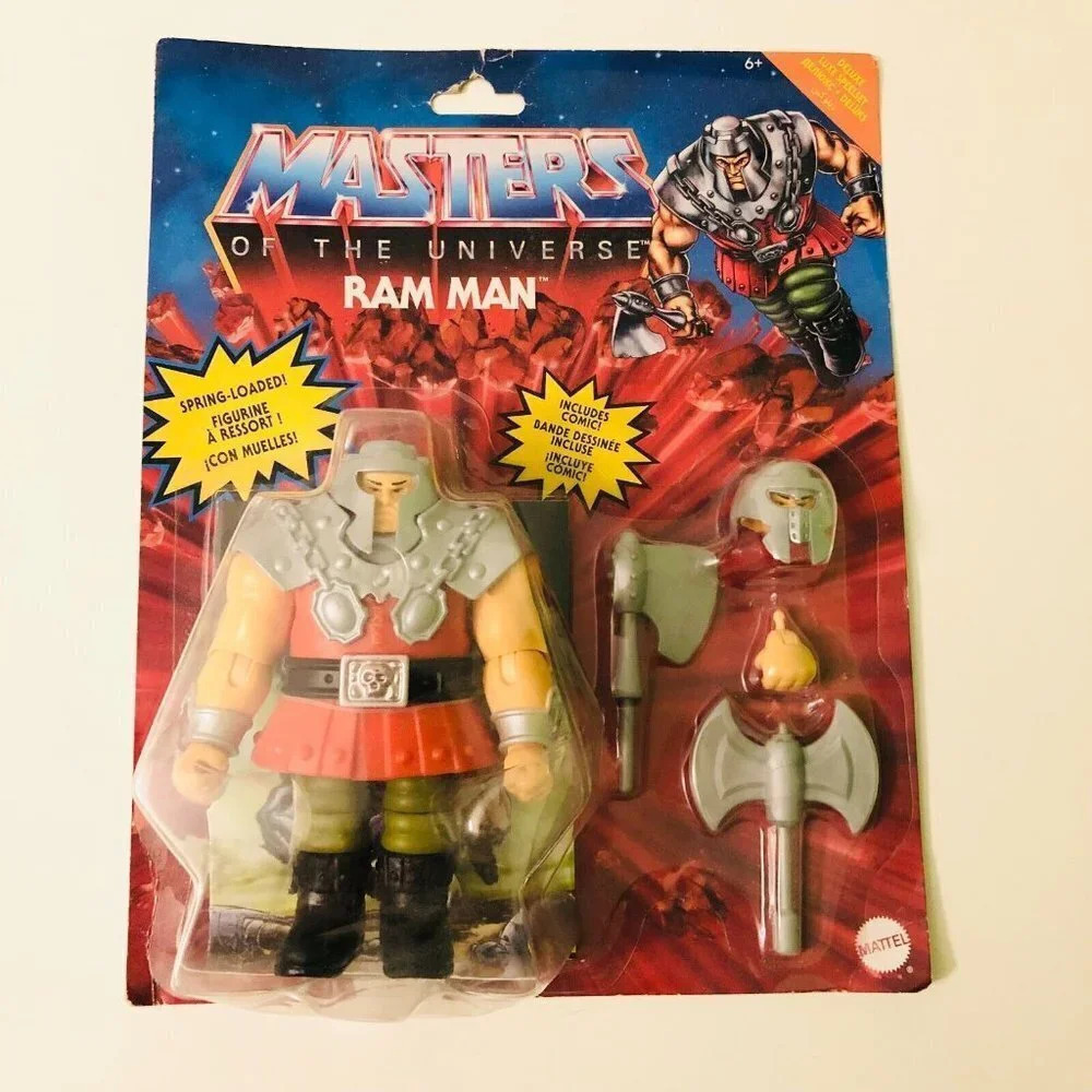 2020 Masters of the Universe Ram Man Action Figure MOTU Damaged Packaing